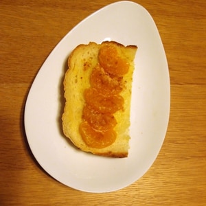 みかんバターソテーきな粉トースト
